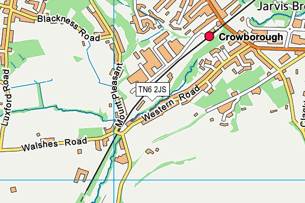 TN6 2JS map - OS VectorMap District (Ordnance Survey)