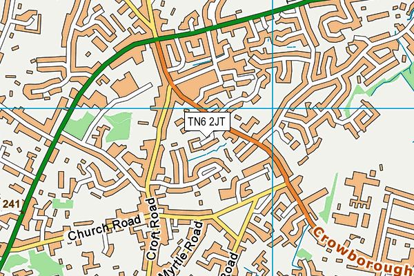 TN6 2JT map - OS VectorMap District (Ordnance Survey)