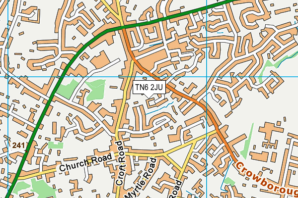 TN6 2JU map - OS VectorMap District (Ordnance Survey)