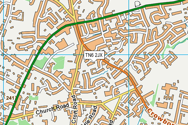 TN6 2JX map - OS VectorMap District (Ordnance Survey)