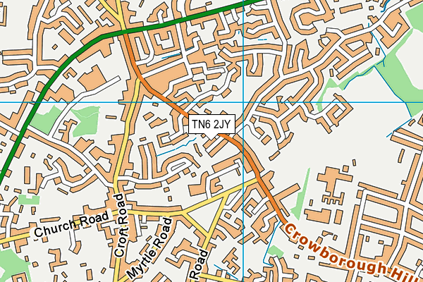 TN6 2JY map - OS VectorMap District (Ordnance Survey)