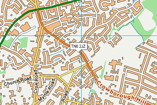 TN6 2JZ map - OS VectorMap District (Ordnance Survey)