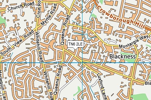 TN6 2LE map - OS VectorMap District (Ordnance Survey)
