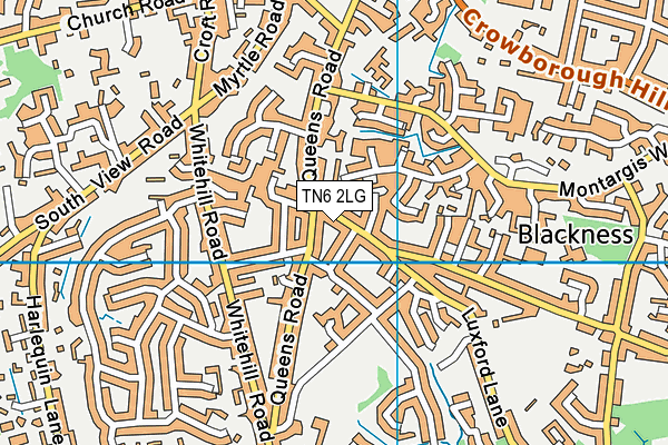 TN6 2LG map - OS VectorMap District (Ordnance Survey)