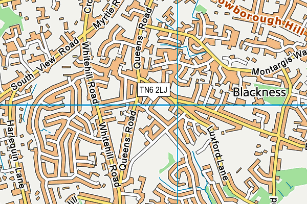 TN6 2LJ map - OS VectorMap District (Ordnance Survey)