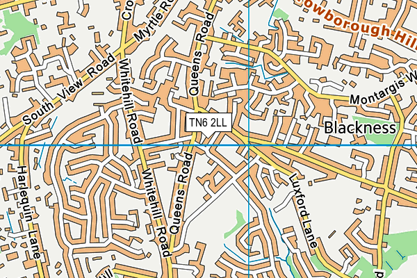 TN6 2LL map - OS VectorMap District (Ordnance Survey)