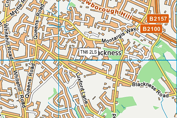 TN6 2LS map - OS VectorMap District (Ordnance Survey)