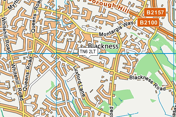 TN6 2LT map - OS VectorMap District (Ordnance Survey)
