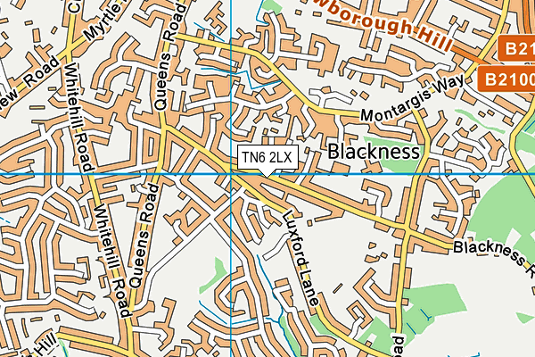 TN6 2LX map - OS VectorMap District (Ordnance Survey)