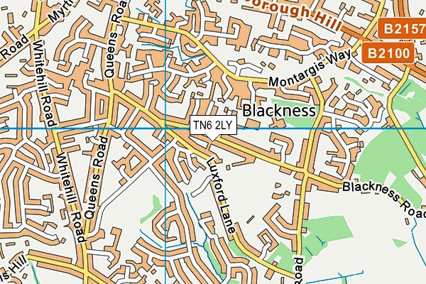 TN6 2LY map - OS VectorMap District (Ordnance Survey)