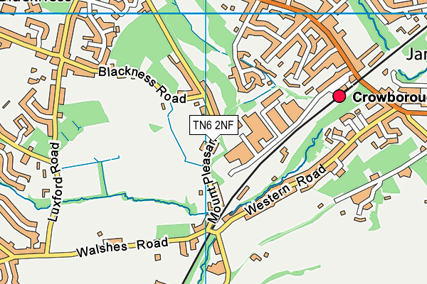 TN6 2NF map - OS VectorMap District (Ordnance Survey)