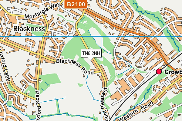 TN6 2NH map - OS VectorMap District (Ordnance Survey)