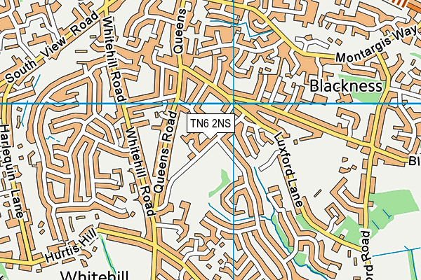 TN6 2NS map - OS VectorMap District (Ordnance Survey)