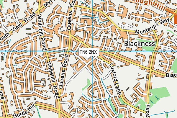 TN6 2NX map - OS VectorMap District (Ordnance Survey)