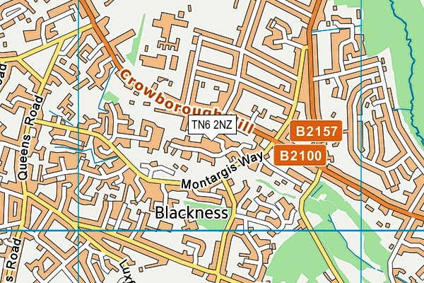 TN6 2NZ map - OS VectorMap District (Ordnance Survey)