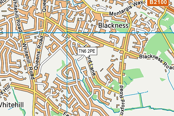 Map of THE PROPS STORE (CROWBOROUGH) LTD at district scale