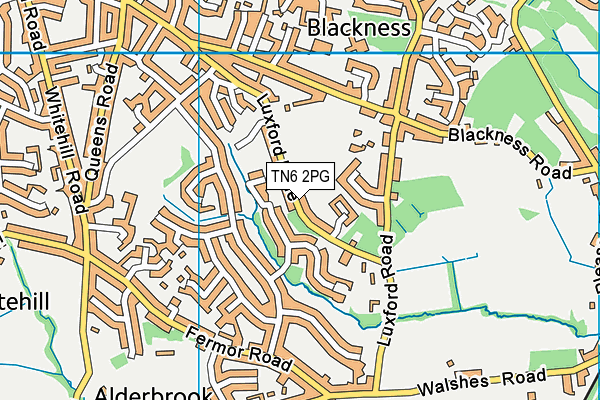 TN6 2PG map - OS VectorMap District (Ordnance Survey)