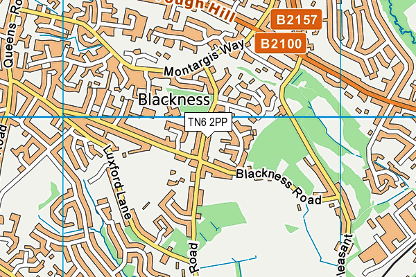 TN6 2PP map - OS VectorMap District (Ordnance Survey)