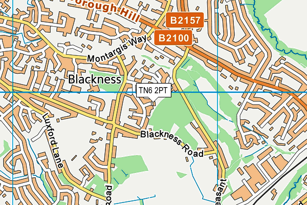 TN6 2PT map - OS VectorMap District (Ordnance Survey)