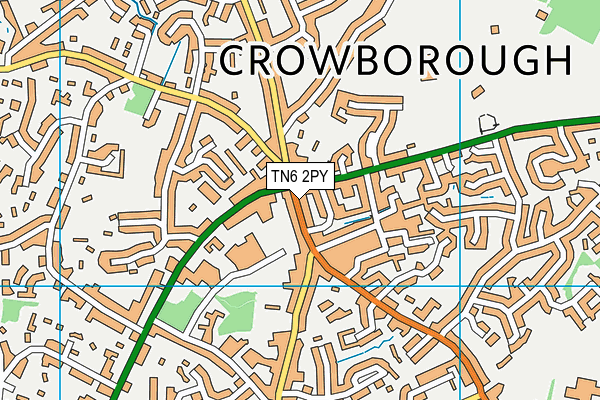 TN6 2PY map - OS VectorMap District (Ordnance Survey)