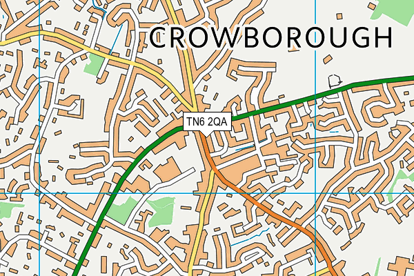 TN6 2QA map - OS VectorMap District (Ordnance Survey)