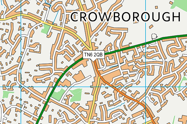 TN6 2QB map - OS VectorMap District (Ordnance Survey)