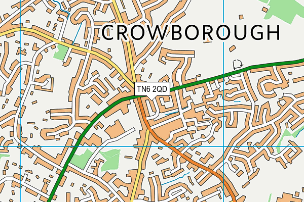 TN6 2QD map - OS VectorMap District (Ordnance Survey)