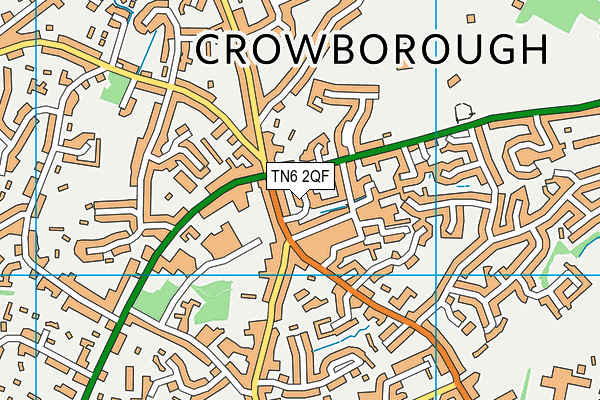 TN6 2QF map - OS VectorMap District (Ordnance Survey)