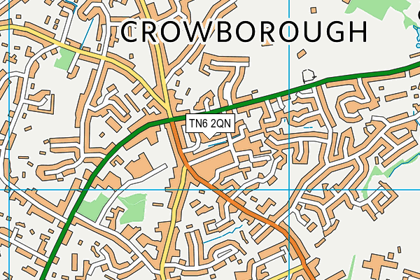 TN6 2QN map - OS VectorMap District (Ordnance Survey)
