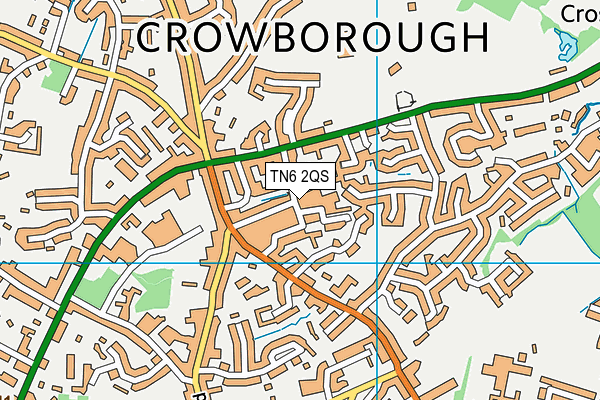 TN6 2QS map - OS VectorMap District (Ordnance Survey)
