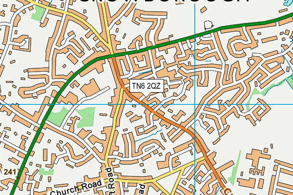 TN6 2QZ map - OS VectorMap District (Ordnance Survey)