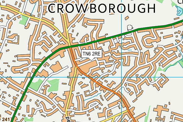 TN6 2RE map - OS VectorMap District (Ordnance Survey)
