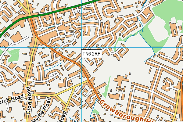 TN6 2RF map - OS VectorMap District (Ordnance Survey)