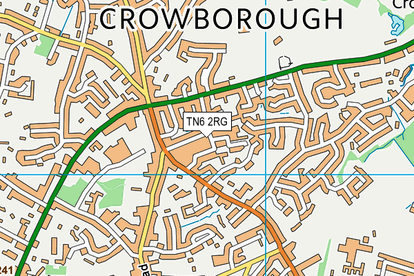 TN6 2RG map - OS VectorMap District (Ordnance Survey)