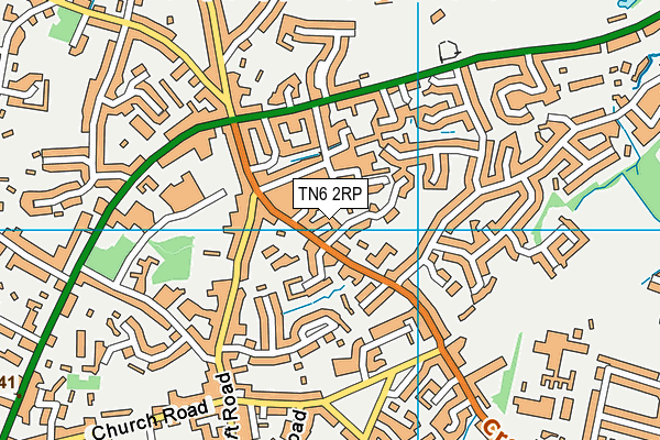 TN6 2RP map - OS VectorMap District (Ordnance Survey)