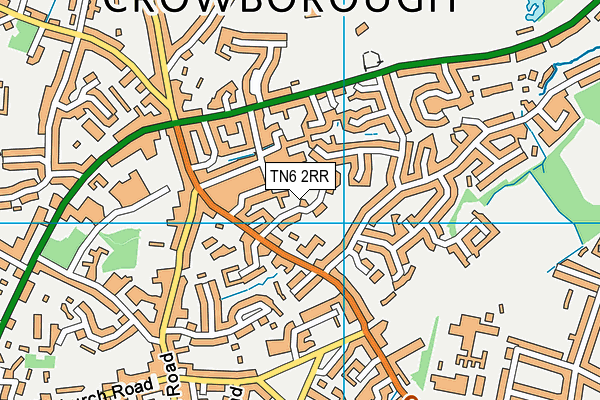 TN6 2RR map - OS VectorMap District (Ordnance Survey)