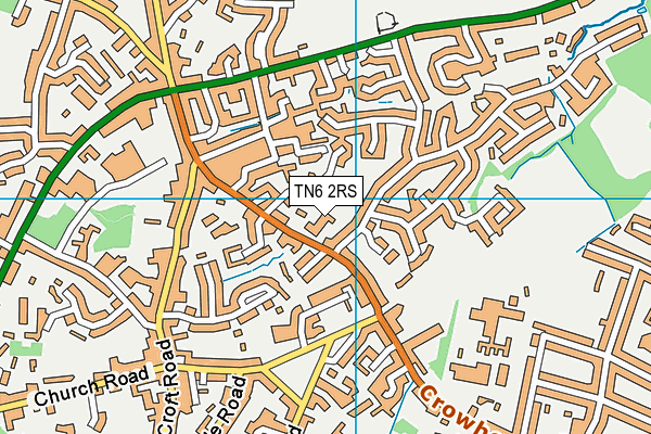 TN6 2RS map - OS VectorMap District (Ordnance Survey)