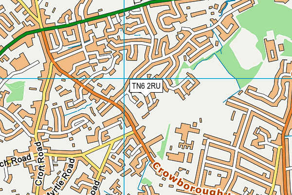 TN6 2RU map - OS VectorMap District (Ordnance Survey)