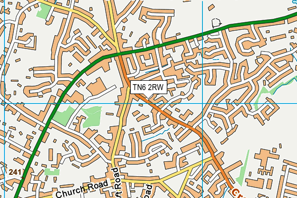 TN6 2RW map - OS VectorMap District (Ordnance Survey)