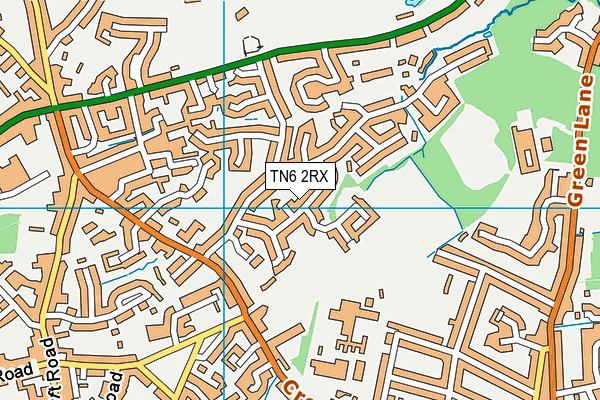 TN6 2RX map - OS VectorMap District (Ordnance Survey)