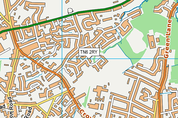 TN6 2RY map - OS VectorMap District (Ordnance Survey)