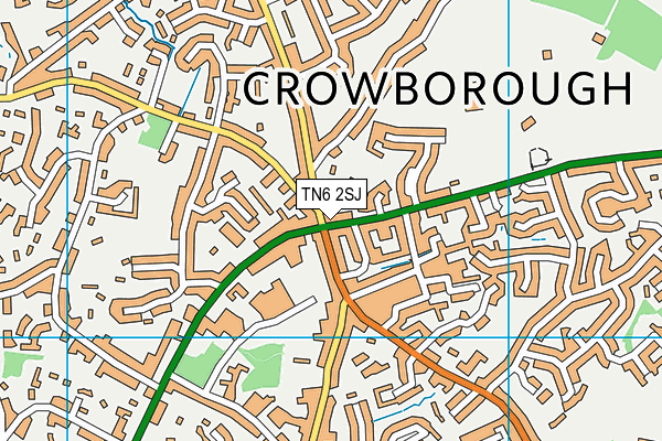TN6 2SJ map - OS VectorMap District (Ordnance Survey)