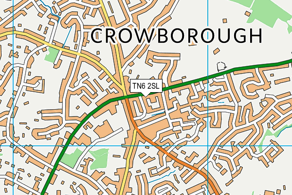 Map of DONALDSON WEST (CROWBOROUGH) LIMITED at district scale
