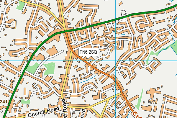 TN6 2SQ map - OS VectorMap District (Ordnance Survey)