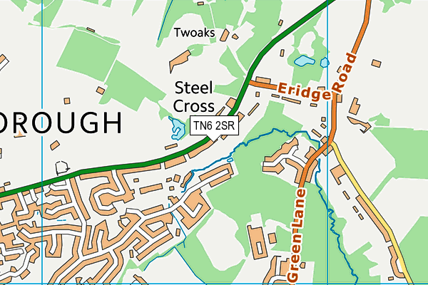 TN6 2SR map - OS VectorMap District (Ordnance Survey)