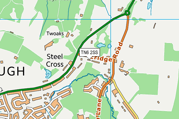 TN6 2SS map - OS VectorMap District (Ordnance Survey)