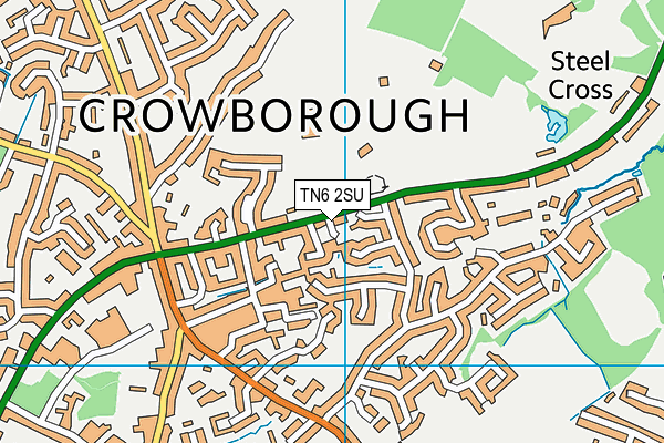 TN6 2SU map - OS VectorMap District (Ordnance Survey)