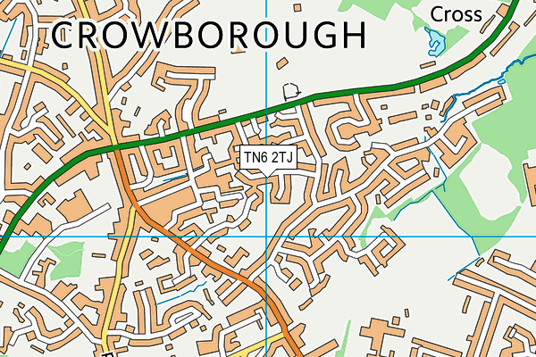 TN6 2TJ map - OS VectorMap District (Ordnance Survey)