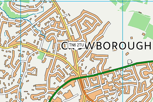 TN6 2TU map - OS VectorMap District (Ordnance Survey)
