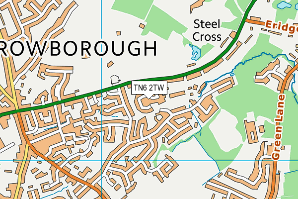 Map of SANDOWN HOUSE CROWBOROUGH LIMITED at district scale